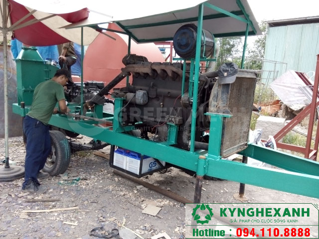 Máy băm gỗ di động cho khai thác rừng