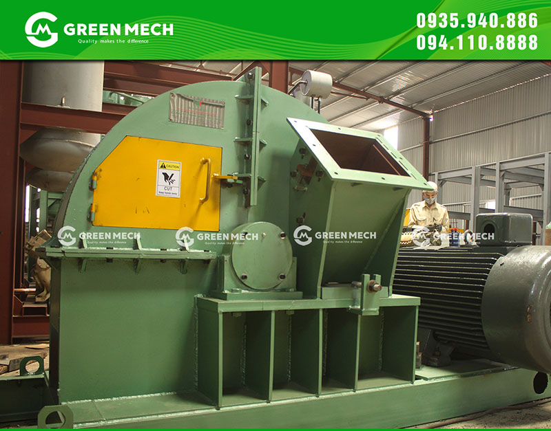 Máy băm gỗ 15 tấn GREENMECH chất lượng cao