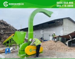 Máy băm gỗ 5 tấn được GREEN MECH lắp đặt tại Bình Định