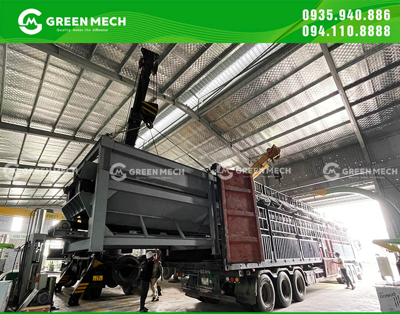 Vận chuyển máy bóc vỏ từ xưởng sản xuất đến Bình Phước