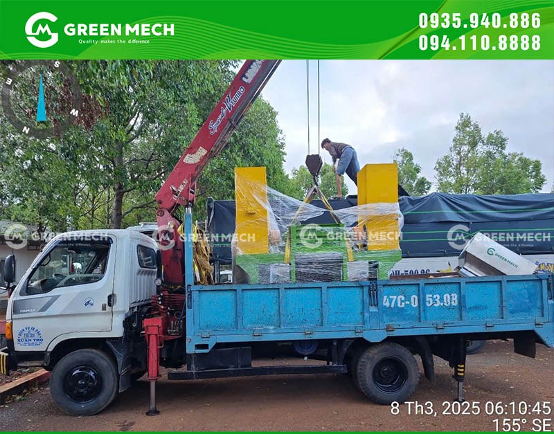 Chuyển giao máy nghiền 2 trục hiệu quả tại Đắk Lắk
