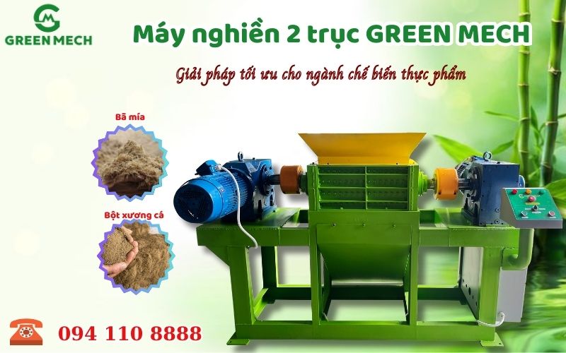 máy nghiền 2 trục cho nhà máy chế biến thực phẩm