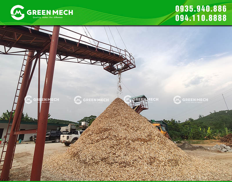 Thiết kế dây chuyền băm gỗ xuất khẩu