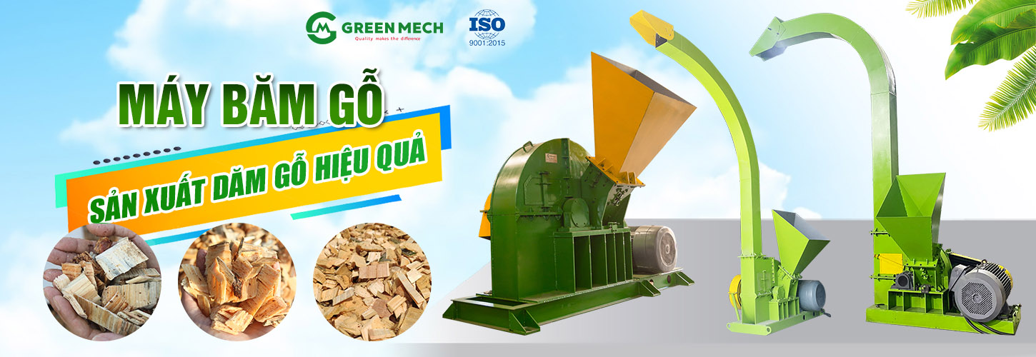 các dòng máy băm gỗ công suất lớn của GREEN MECH